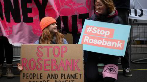 Equinors Rosebank-felt har fått en nærmest symbolsk verdi som motstandsobjekt for klimaaktivister i Storbritannia.