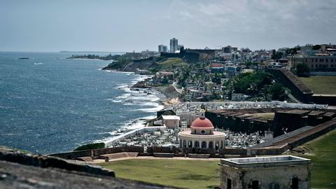 Puerto Ricos hovedstad San Juan. Gjelsdskrisen lammer Puerto Rico, som har turistindustrien som en av sine største inntektskilder. Foto: