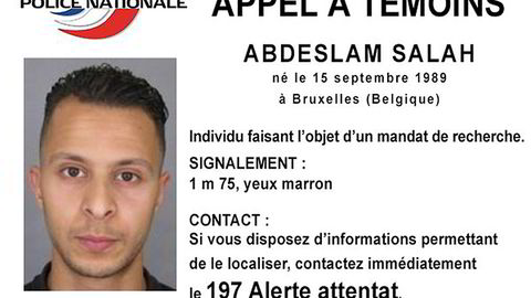 Salah Abdeslam er den eneste av de antatte gjerningsmennene som fortsatt er på frifot. Foto: Reuters / NTB scanpix