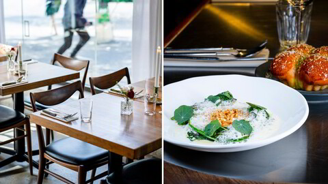 Restaurant Panu har sikret seg et kremhjørne mot vårblomstringen på St. Olavs Plass i Oslo. Innenfor vinduene serveres det strålende mat.