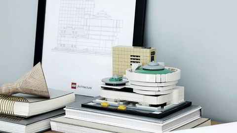 Legos lansering av Solomon R. Guggenheim-museet som Lego-byggesett.