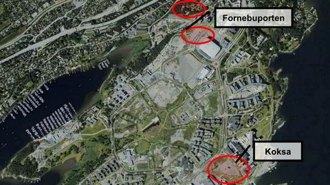 Obos har sikret seg disse tre tomtene på Fornebu. På tomtene skal det bygges 1500 boliger.