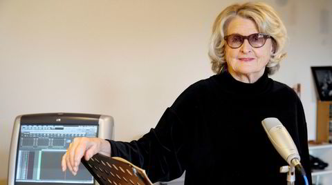 Jazzlegenden Karin Krog i hjemmestudioet hun deler med samboeren John Surman. 85-åringen var meget tidlig ute med elektroniske eksperimenter.