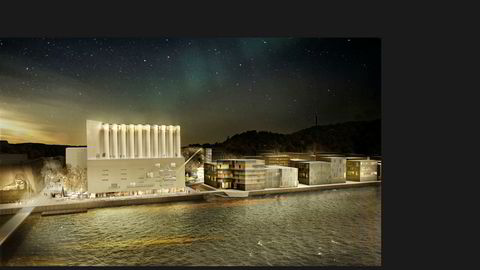 Slik skal Kunstsiloen i Kristiansand se ut når den trolig åpner i 2021 med en pris på 530 millioner kroner pluss moms.
