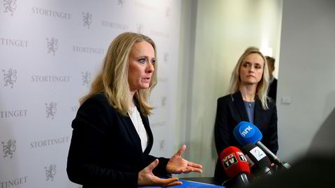 SV stemmer for mistillit mot arbeids- og sosialminister Anniken Hauglie (H), som sist uke deltok i Stortingets høring om trygdeskandalen.