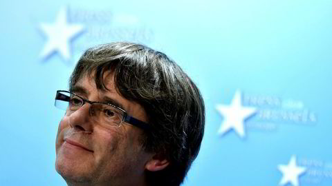 Catalonias avsatte leder Carles Puigdemont oppholder seg for tiden i Brussel.