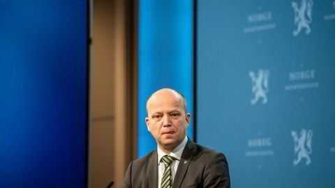 Finansminister Trygve Slagsvold Vedum (Sp).