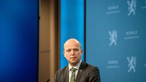 Finansminister Trygve Slagsvold Vedum (Sp).