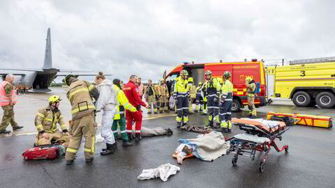 Vår evne til å ivareta humanitære behov i krig må ikke være vår største svakhet, skriver kronikkforfatterne. Her fra en øvelse i Sivilforsvaret.