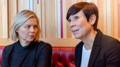 Venstre-leder Guri Melby og Høyres utenrikspolitiske talsperson, Ine Eriksen Søreide, står sammen om å kritisere statsminister Jonas Gahr Støre håndtering av Norges Ukraina-støtte.