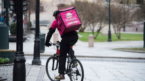 Sykkelbud fra Foodora.