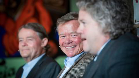 – Henleggelsen kom ikke som en overraskelse, sier Norgesgruppen-eier Torbjørn Johannson, i midten. Her sammen med sin bror og styreformann Knut Hartvig Johansson, til venstre, og konsernsjef og nevø Johan Johannson til høyre.