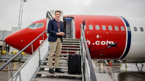 Norwegian-sjef Geir Karlsen hadde nesten fulle fly i sommer. Her fra en flytur fra Oslo til Bodø tidligere i år.