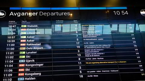 Informasjon om at hvor og når toget går er viktig, men viktigere er at det ikke blir stående inne i en tunnel i timevis.