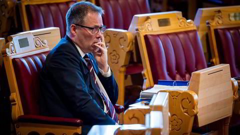 Forsvarsminister Bjørn Arild Gram (Sp) var onsdag i den muntlige spørretimen på Stortinget, og fikk blant annet spørsmål om mulig F16-hjelp til Ukraina.