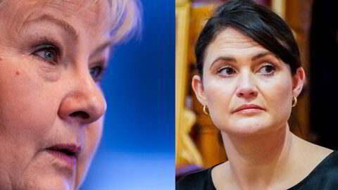 Høyres leder Erna Solberg slår tilbake mot kunnskapsminister Kari Nessa Nordtun.