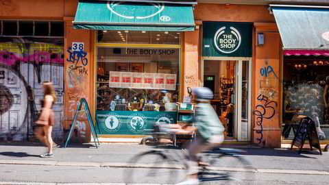 Alle The Body Shop-butikker åpner igjen lørdag. Her er en av kjedens butikker i Markveien i Oslo.