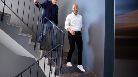 Eigil Arff Tarjem i Defero (til høyre) og administrerende direktør Jostein Christian Dalland i Axo Group.