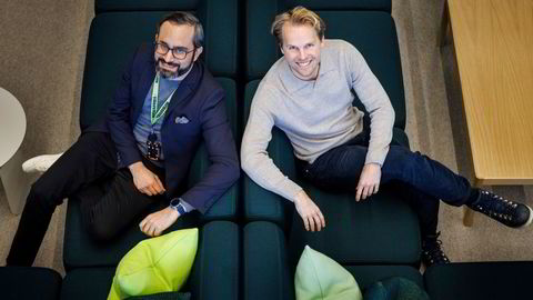 Peder Hjermann (til høyre) og Sagar Chandna i Runway FBU prøver å plukke morgendagens teknologisuksesser: – Kapital er blitt dyrere, sier Hermann om dagens marked.