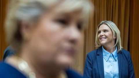 Høyre leder Erna Solberg (til venstre) og Frp leder Sylvi Listhaug får gode tall på meningsmålingene for tiden.