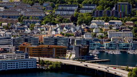 DNB tror boligprisene skal kraftig opp de neste årene. Her fra Solheimsviken i Bergen.