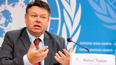 Generalsekretær i WMO Petteri Taalas uttrykker stor bekymring for den globale oppvarmingen, og mener ekstreme hendelser kan bli den nye normen.