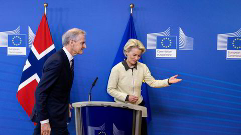 Europakommisjonens president Ursula van der Leyen og statsminister Jonas Gahr Støre hadde en samtale om energisituasjonen i Europa.
