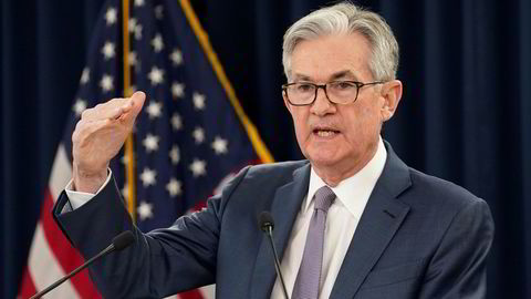 Sentralbanksjef Jerome Powell i USA har ikke gitt noen signaler om ny renteheving.