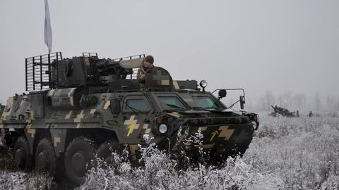 Den ukrainske hæren forbereder seg på et eventuelt russisk militært angrep.