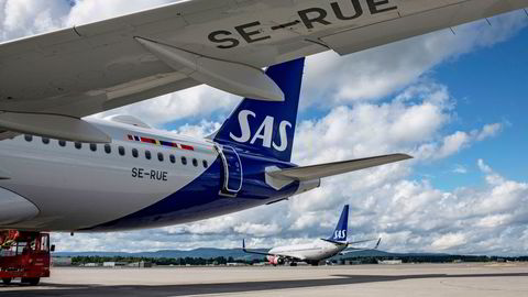 SAS må kjempe i domstolene for å få finansieringen av konkursprosessen på plass. Her fra Oslo lufthavn.