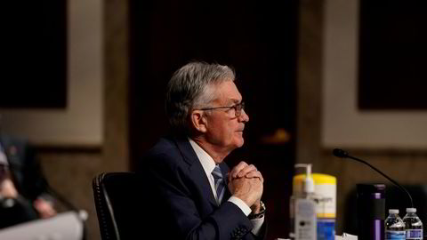 Sentralbanksjef Jerome Powell signaliserte tirsdag fremskyndet tilstramning av USAs pengepolitikk, på grunn av tiltagende inflasjon.