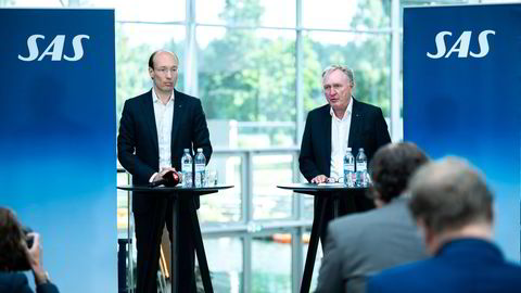 Klokken 08.45 tirsdag 5. juli 2022 møtte SAS-sjef Anko van der Werff og styreleder Carsten Dilling pressen på flyselskapets hovedkontor i Stockholm, etter at det tidligere ble klart at SAS har søkt om konkursbeskyttelse i USA.