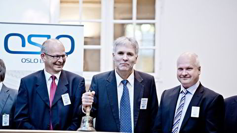Ivar Gimse (i midten) er forretningsutvikler i Magseis. Nå har han kvittet seg med aksjer i selskapet.