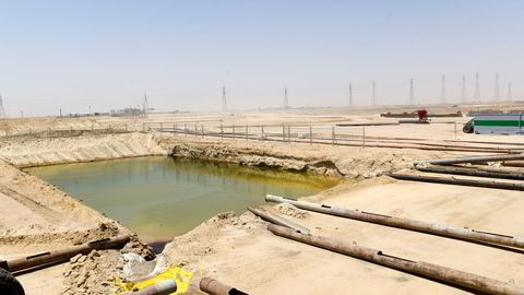 Opec and its partners outside of the cartel met virtually for preliminary gatherings on Thursday, but failed to come to an agreement on production levels. Pictured: The Burgan oilfield in Kuwait.