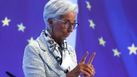 Sentralbanksjef Christine Lagarde i Den europeiske sentralbanken.
