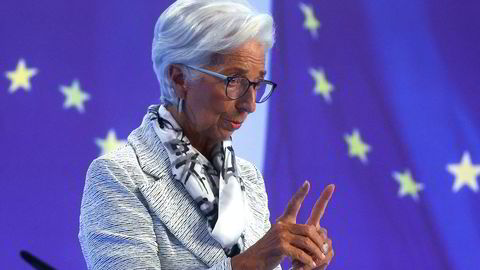 Sentralbanksjef Christine Lagarde i Den europeiske sentralbanken.