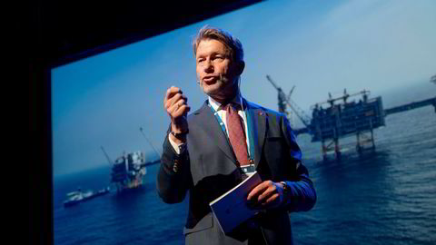 Forventer ny gassrekord: Olje- og energiminister Terje Aasland på Sandefjord-konferansen.