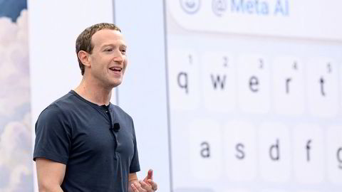 Meta Platforms grunnlegger og konsernsjef Mark Zuckerberg.