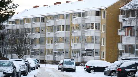 Prisene for brukte OBOS-boliger i Oslo falt 1,7 prosent fra oktober til november. Bildet er fra Obos-boliger på Lambertseter i Oslo.