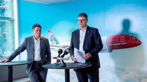 Jacob Schram (til høyre) og Geir Karlsen fikk 11 millioner kroner hver i bonus.