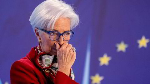 Sentralbanksjef Christine Lagarde og resten av den europeiske sentralbanken har økt rentene for å få inflasjonen ned til målet.