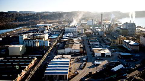 På Herøya industripark i Porsgrunn skal den nye batterifabrikken ligge.