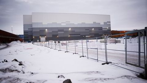 Inne på Mo industripark har Freyr bygget en gigantisk hall det var meningen skulle bli batterifabrikk.