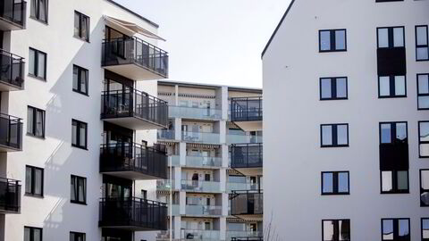 Både salg og igangsetting av nyboliger har falt i løpet av det siste året. Her ses boliger på Løren i Oslo.