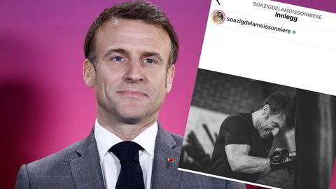 Her er bildet av Emmanuel Macron som er lagt ut på Instagram av presidentens fotograf.
