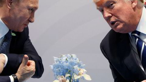Presidentene Vladimir Putin og Donald Trump hadde god tone under G20-møtet i Hamburg i 2017.