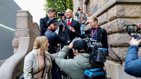 Finansminister Trygve Slagsvold Vedum (Sp).