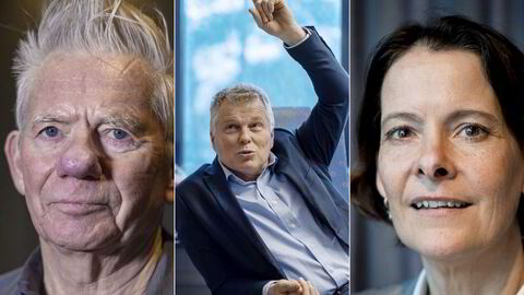 Kalle Moene, professor emeritus ved Universitetet i Oslo, Ola Grytten, professor ved NHH og investeringsdirektør i Skagen, Alexandra Morris.