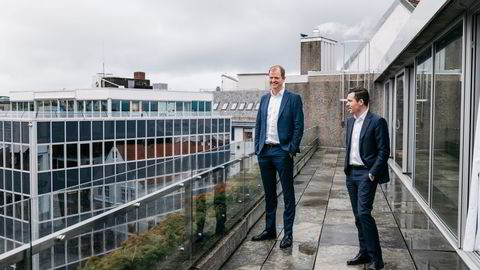 Camar Eiendom blir den eneste lokale eieren i den nye eiendomsgiganten som etableres i Stavanger. Her er Camar Eiendoms Øyvind Mikalsen (til venstre) sammen med Sindre Ertvaag som styrer investeringsselskapet Camar.