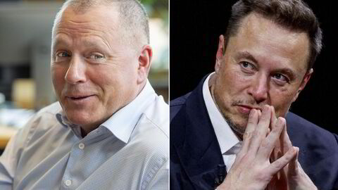 Nicolai Tangen og Elon Musk.